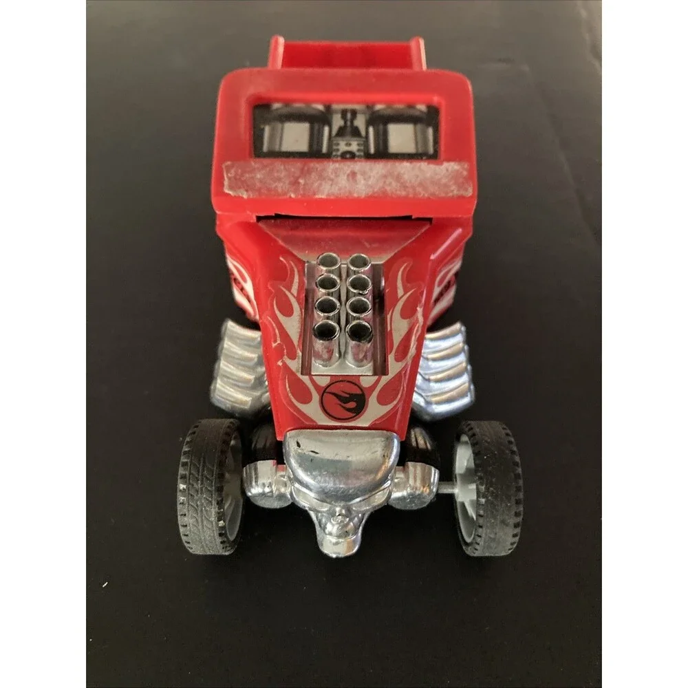 Hot Wheels Bone Shaker Red Plastic Toy Car Mattel Kids Vehicle Collectible